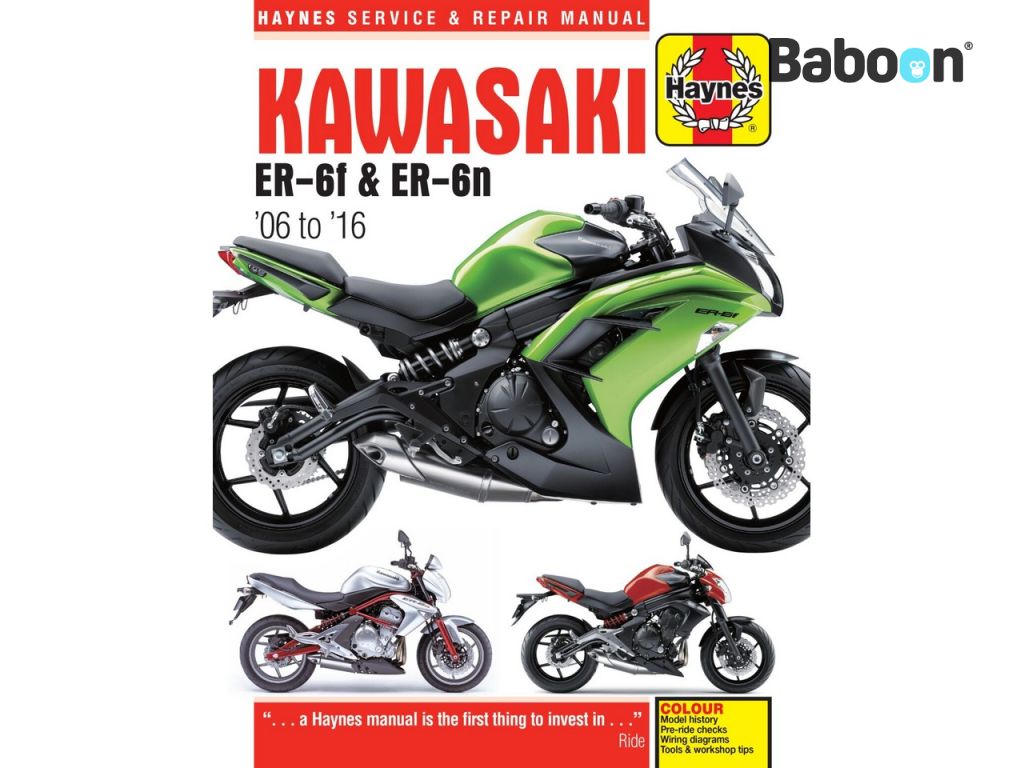 Haynes Manual de oficina Kawasaki ER-6f & ER-6n 2006-2016