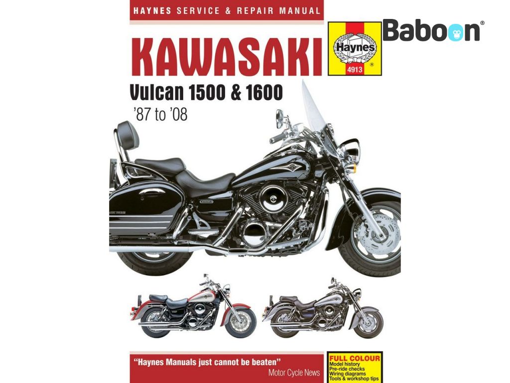 Haynes Verkstedhåndbok Kawasaki Vulcan 1500 & 1600 1987-2008
