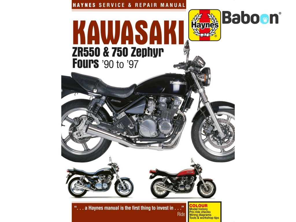 Haynes Podręcznik warsztatowy Kawasaki ZR550 Zephyr & ZR 750 Zephyr 1990-1997