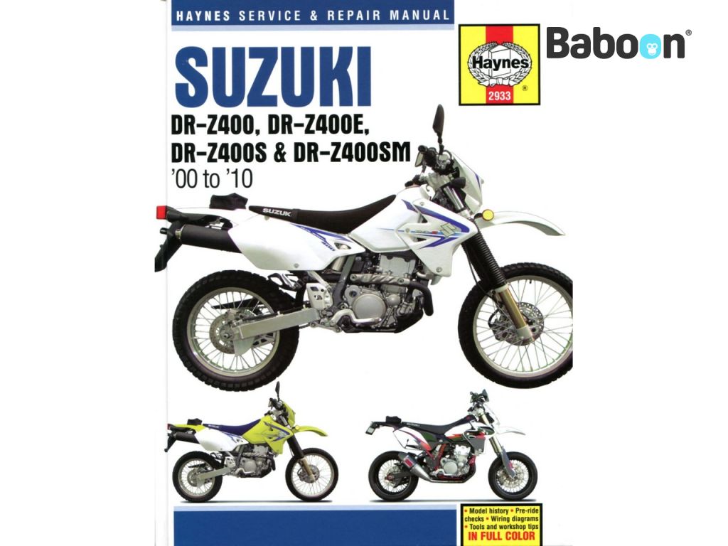 Haynes Manual de oficina Suzuki DR-Z400 2000-2010