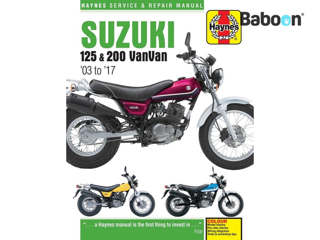 Haynes Manual de atelier Suzuki RV125 VanVan & RV200 VanVan 2003-2017