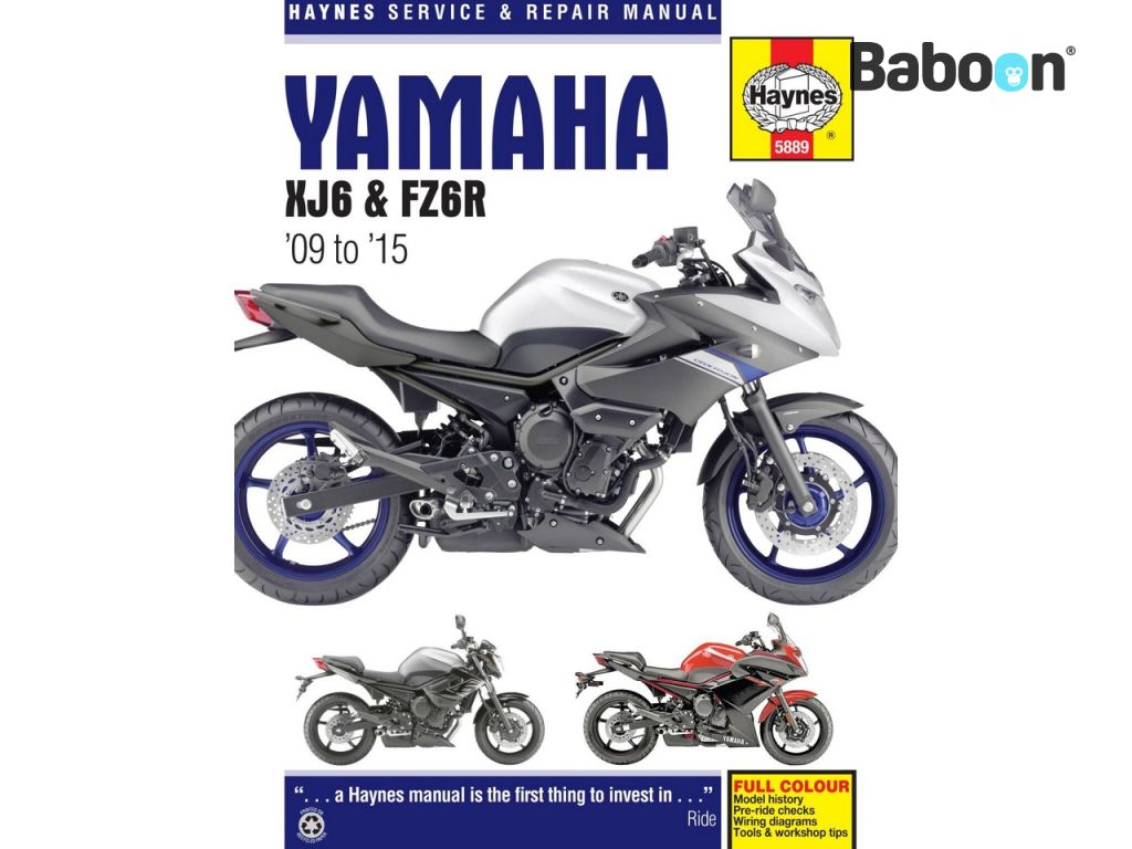 Haynes Manual de atelier Yamaha XJ6 & FZ6R 2009-2015