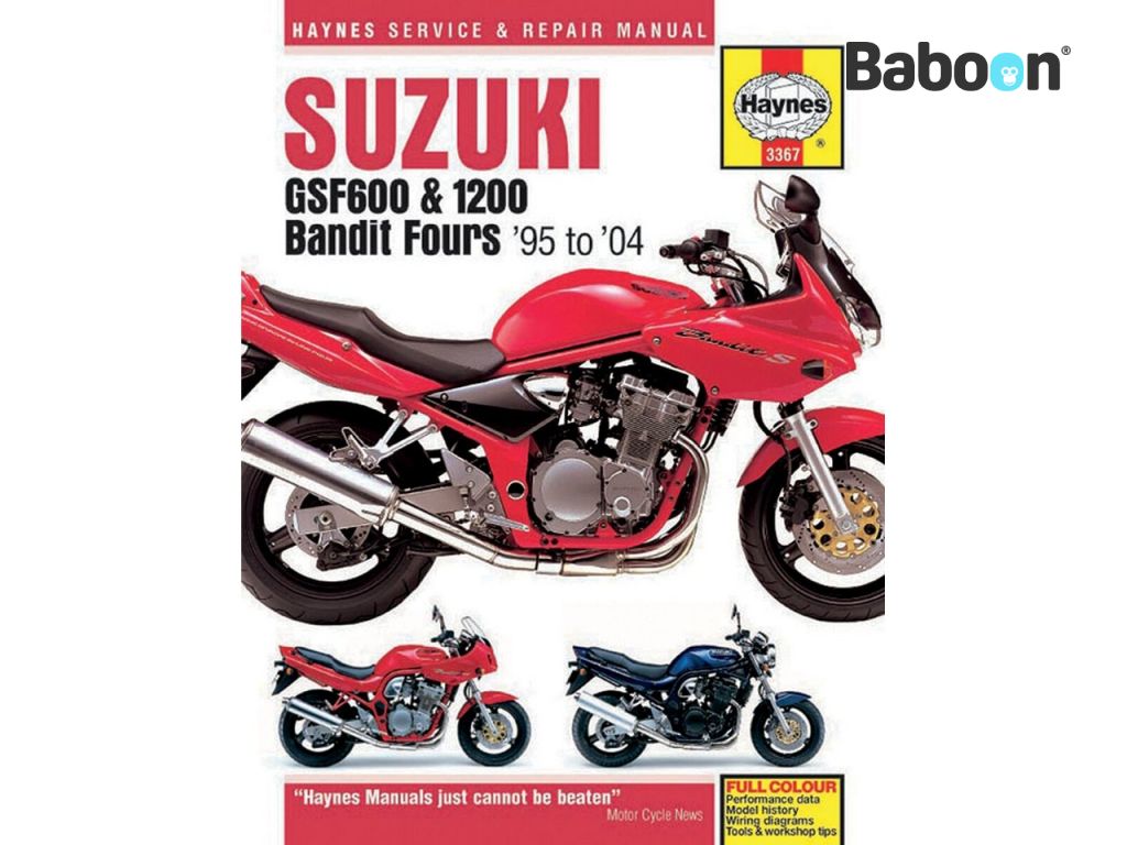 Haynes Værkstedsmanual Suzuki GSF600 & GSF1200 Bandit 1995-2004