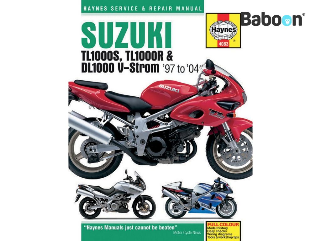 Haynes Manual de atelier Suzuki TL1000S, TL1000R & DL1000 V-Strom 1997-2004