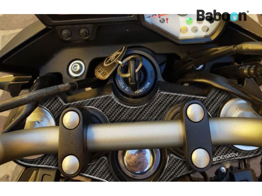 ONEDESIGN Προστατευτικό τριπλού σφιγκτήρα Yamaha FZ8 Carbon look