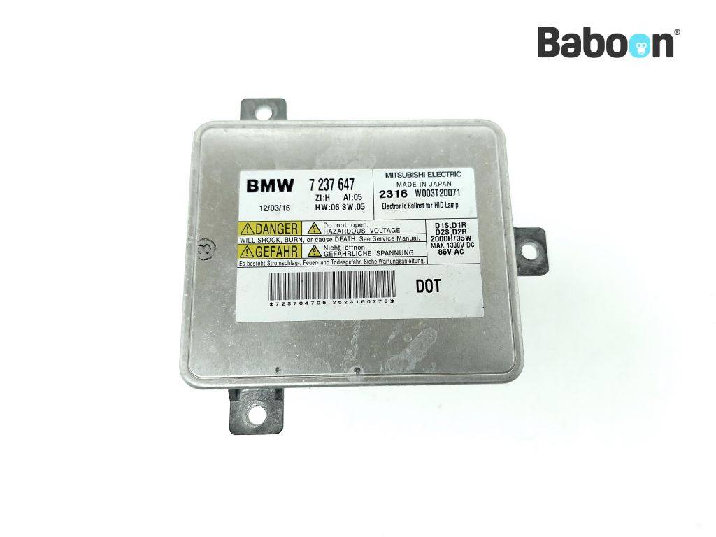 BMW K 1600 GT 2010-2016 (K1600GT K48) Lumière au xénon Control Unit (7237647)