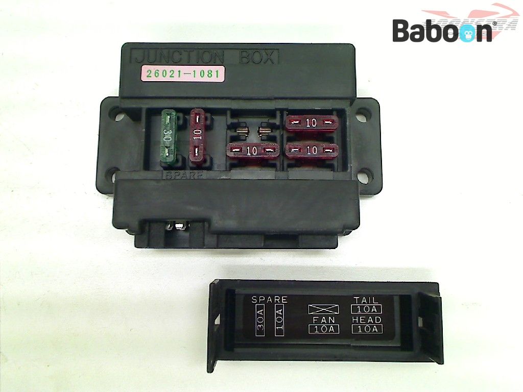 Kawasaki GPX 600 R (GPX600R ZX600C) Caja de fusibles (26021-1081)