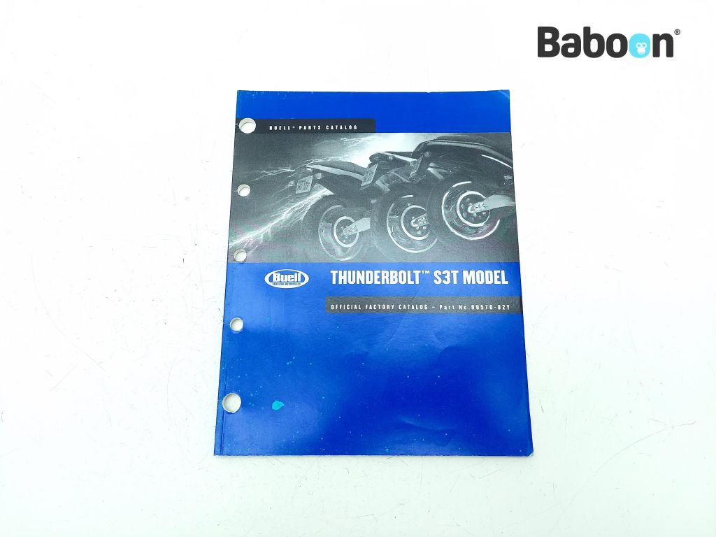 Buell S3 Thunderbolt 1997-2002 Manuel Parts Catalog (99570-02Y)