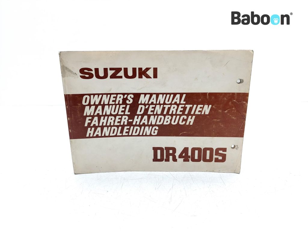 Suzuki DR 400 S 1980-1981 (DR400) Omistajan käsikirja (99011-37230-01U)