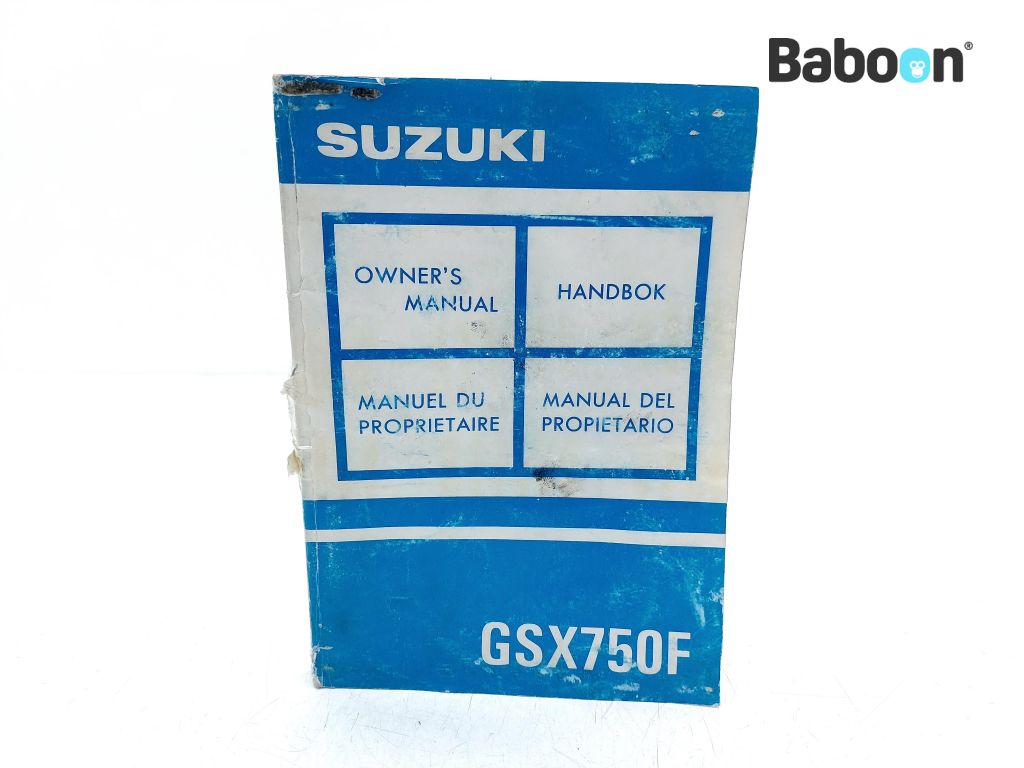 Suzuki GSX 750 F 1989-1997 (GSX750F GR78A KATANA) Livret d'instructions (99011-20C54-028)