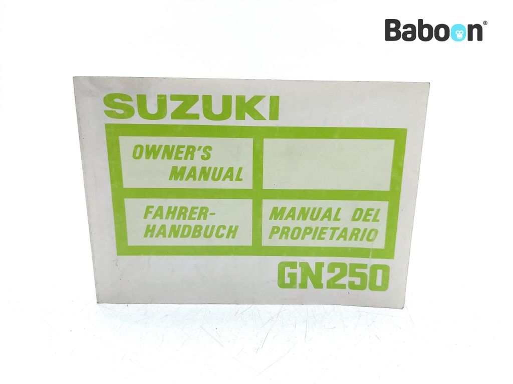 Suzuki GN 250 1984-1997 (GN250 NJ42A) Instructie Boek (99011-38324-039)