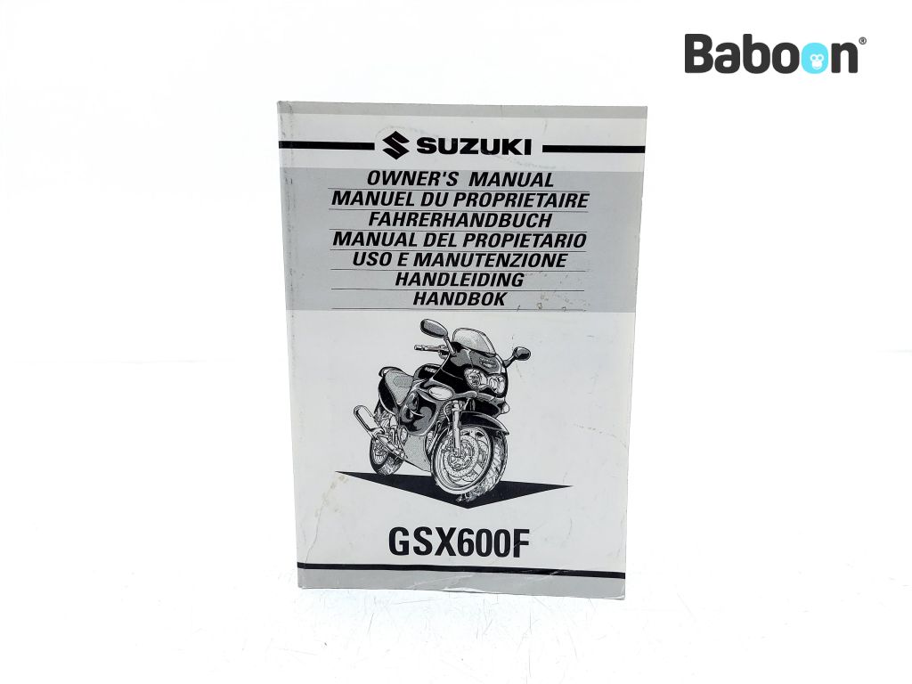 Suzuki GSX 600 F 1998-2005 (GSX600F AJ3113 KATANA) Manuales de intrucciones (99011-19C63-042)