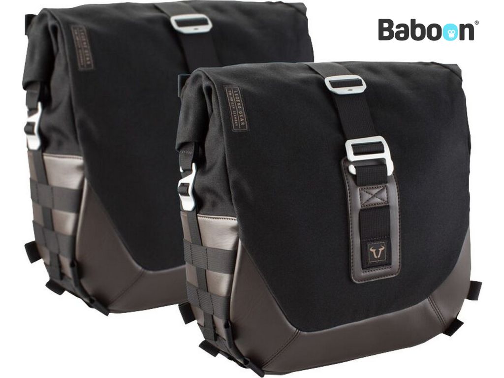 SW-Motech Legend Gear Bag Set Black/Brown with saddle attachment