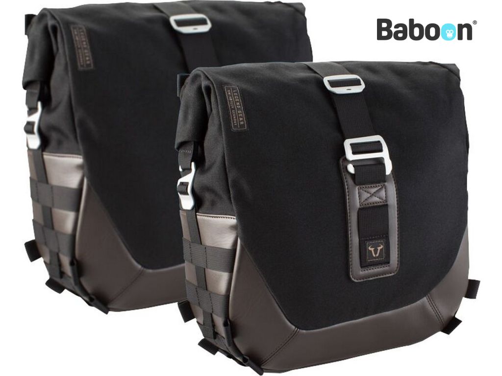 SW-Motech Legend Gear Bag Set Svart/Brunt med salfeste