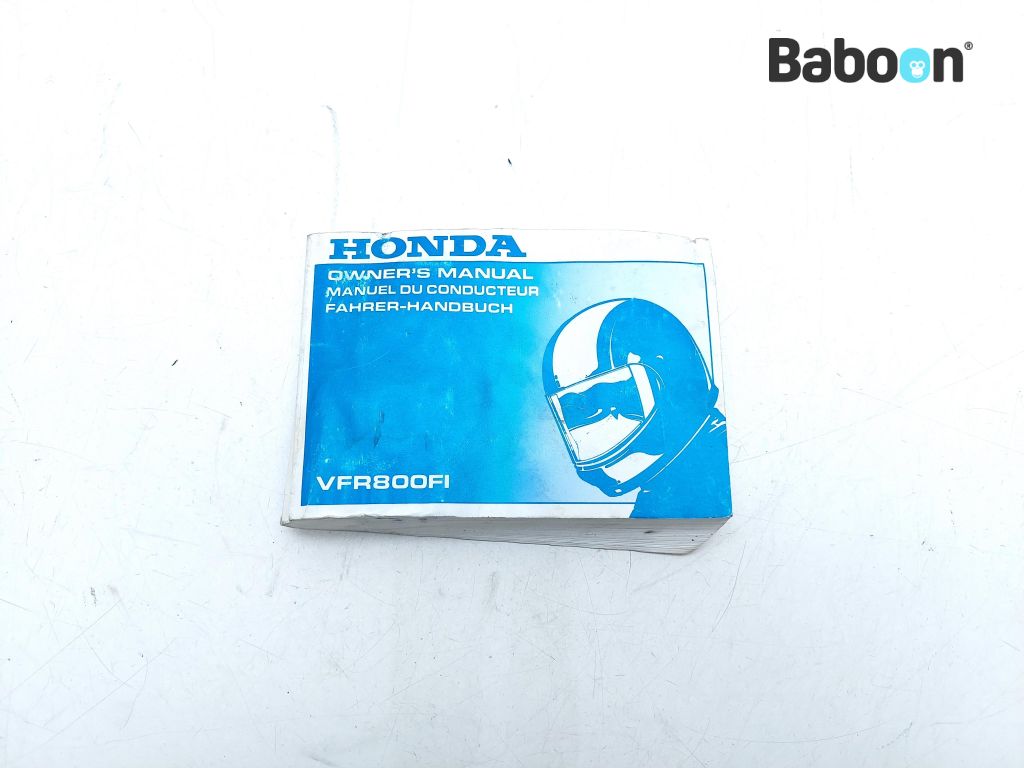 Honda VFR 800 FI 1998-2001 (VFR800FI RC46) Instructie Boek (37MBG620)