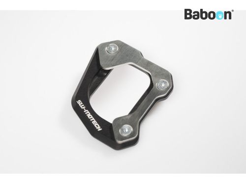 Vergrote plaat voor zijstandaard Motorfiets Zijstandaard Pad Voor BMW S1000R S1000 R S 1000R 2014-2020 2018 Verlengplaat Voor Standaard, Ondersteuningspad Voor Zijstandaard standaard(Zwart