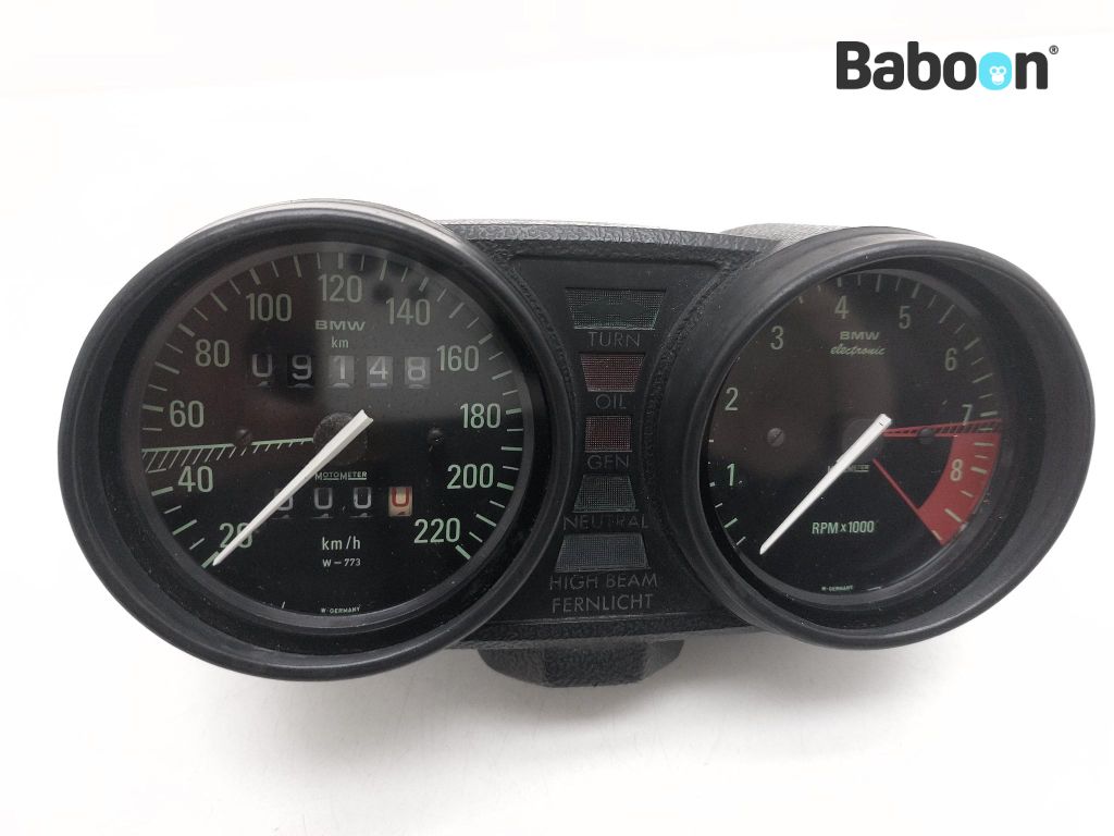 BMW R 80 RT (R80RT) Fartsmåler / Speedometer KM/T Non ABS