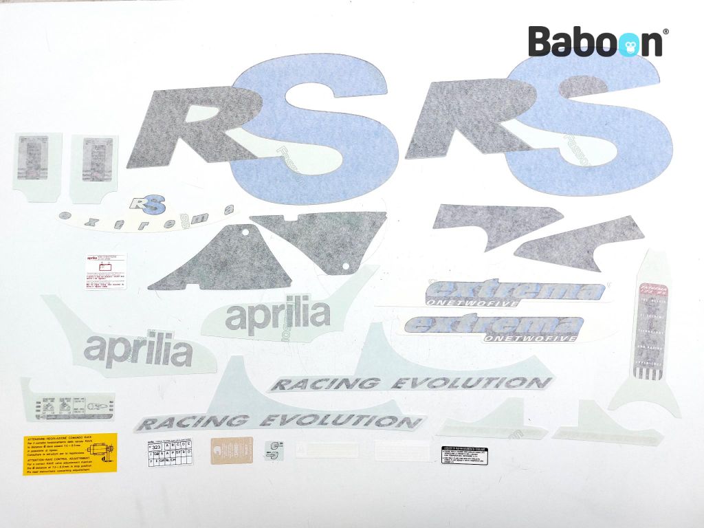 Aprilia RS 125 1992-1993 R Extrema  (RS125R) Decal / Transfer Set (AP8137341)