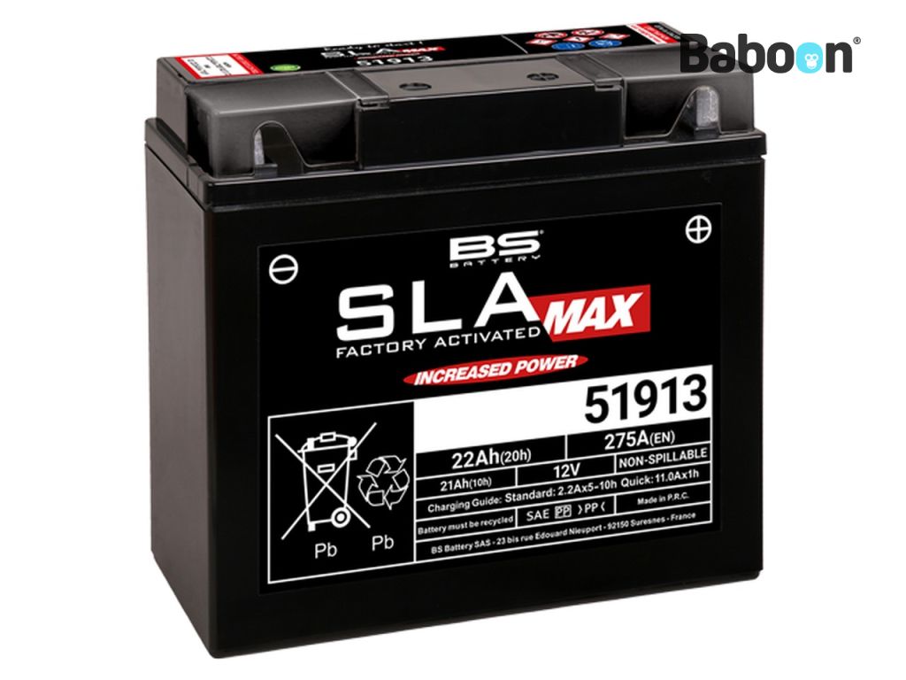 BS BATTERY Battery 51913 SLA Max Maintenance Free Factory Activated SPECIAL BMW 21Ah