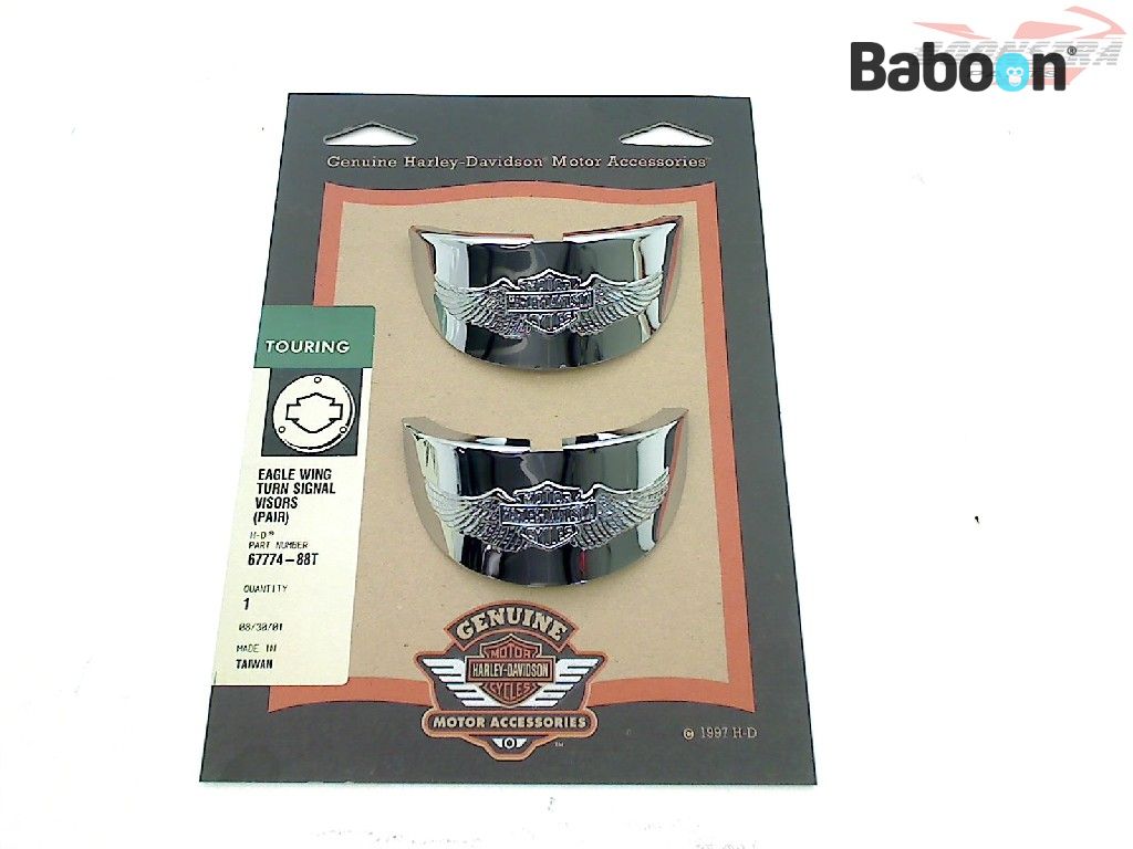 Harley-Davidson FLH 1200 Electra Glide 1965-1980 Blinklys/Indikator Fits all FL models. Visor should be used with turnsignal P/NS 68552-70A (67774-88T)