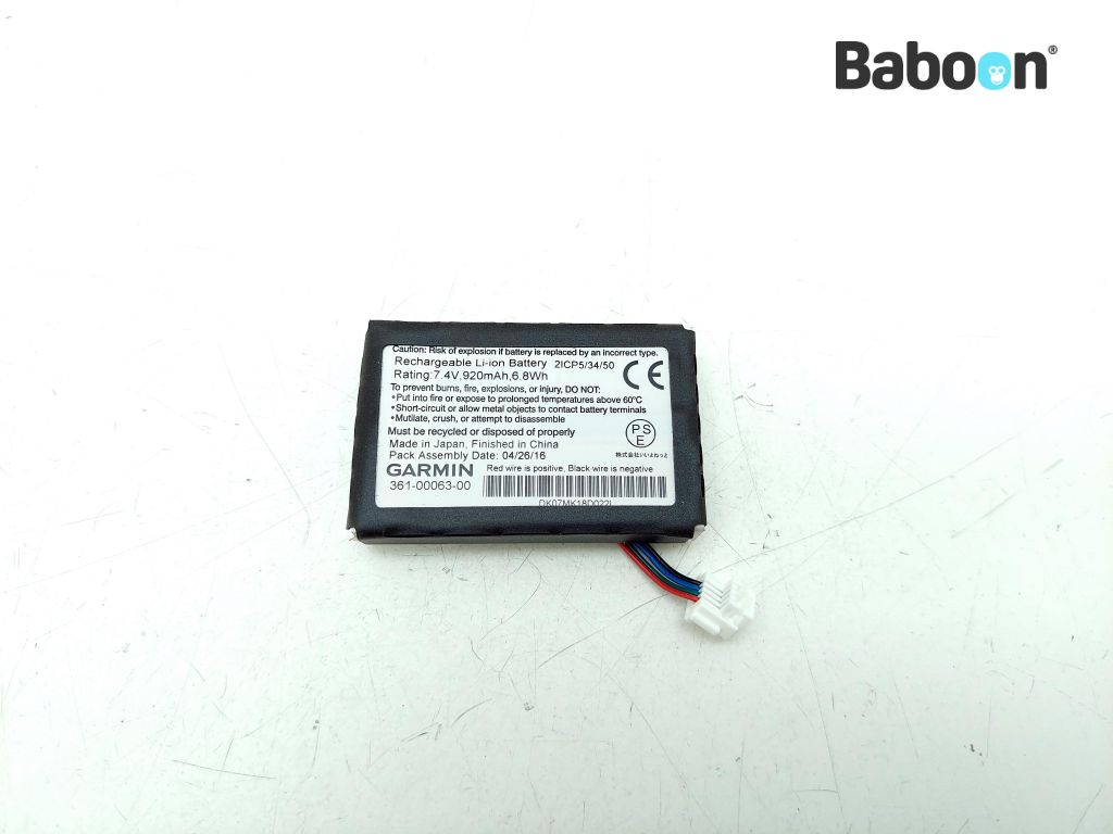 Universeel BMW Bateria Garmin (361-00063-00)