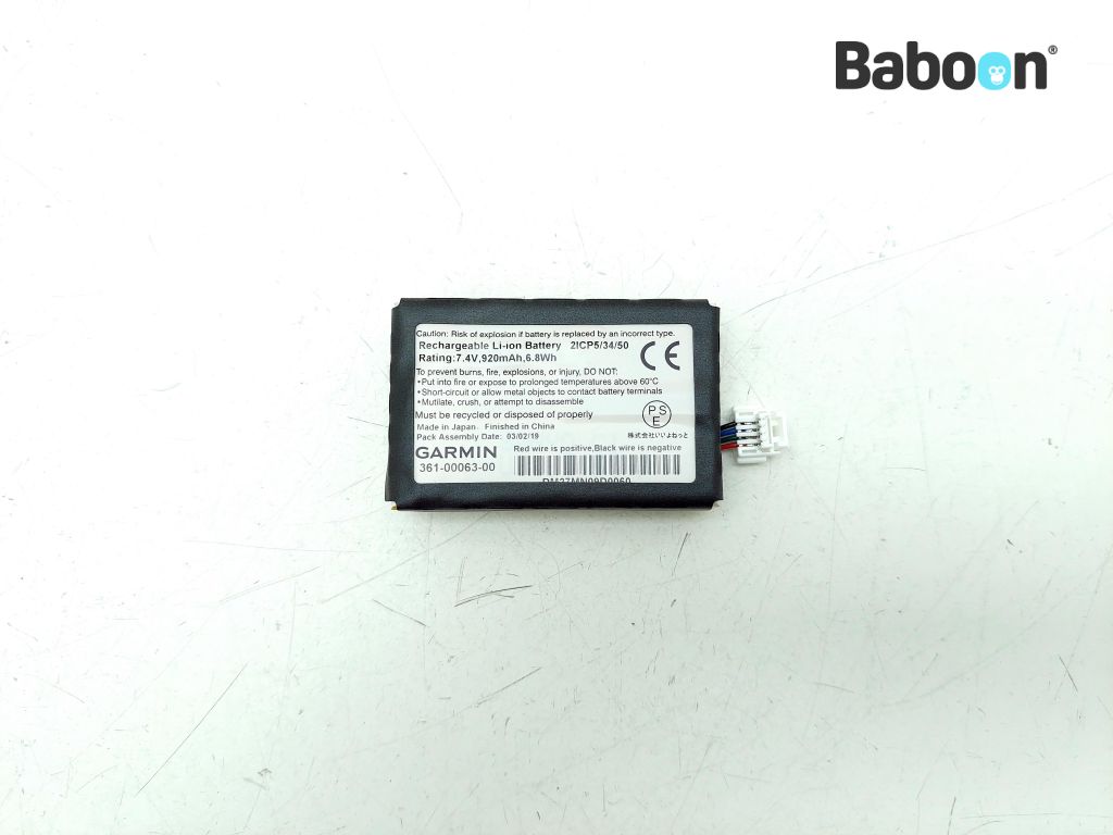 Universeel Garmin Batteri (361-00063-00)