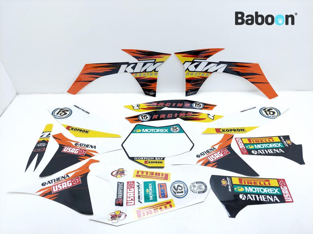 KTM 125 SX 2011 Decal / Transfer Factory Graphics Kit (77208190600)