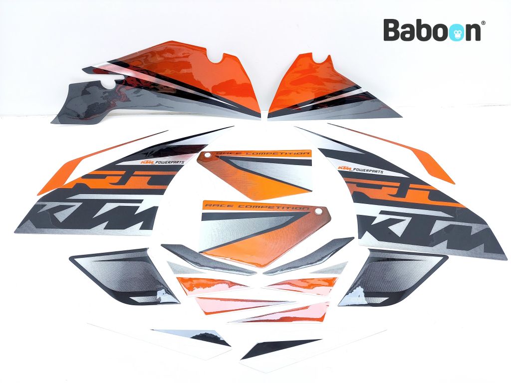 KTM 200 RC 2014 -> Dekaler Graphic Kit neon (90208999100 )