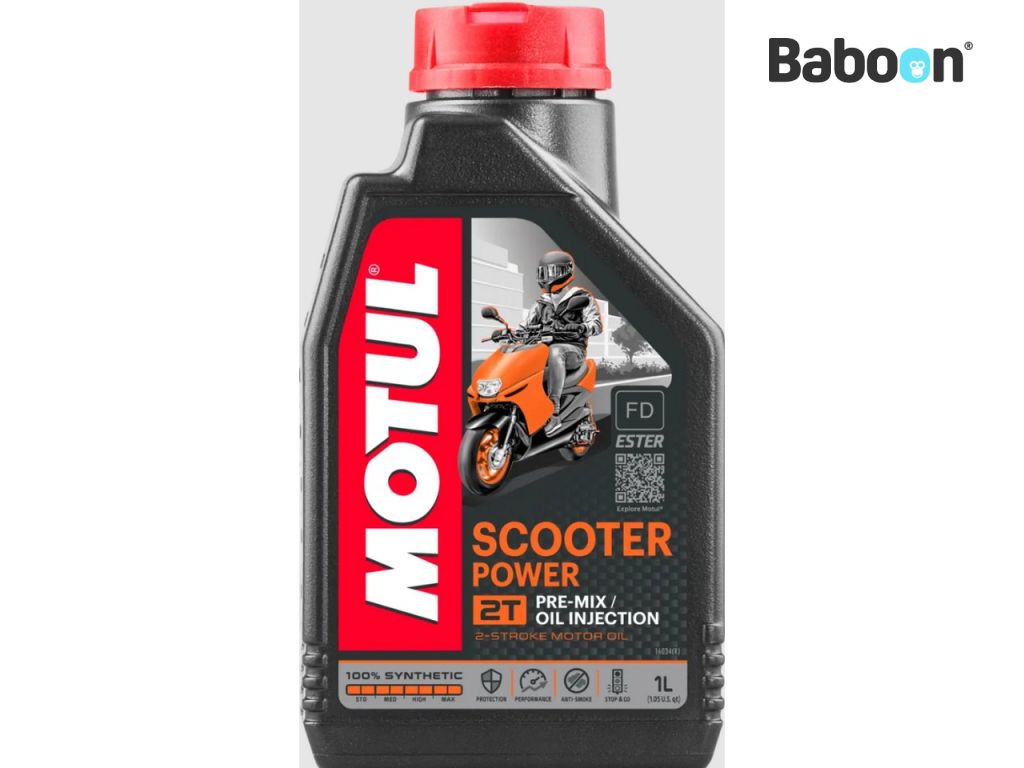 MOTUL Scooter Power 2T Motor Oil 100% Synthetic 1L