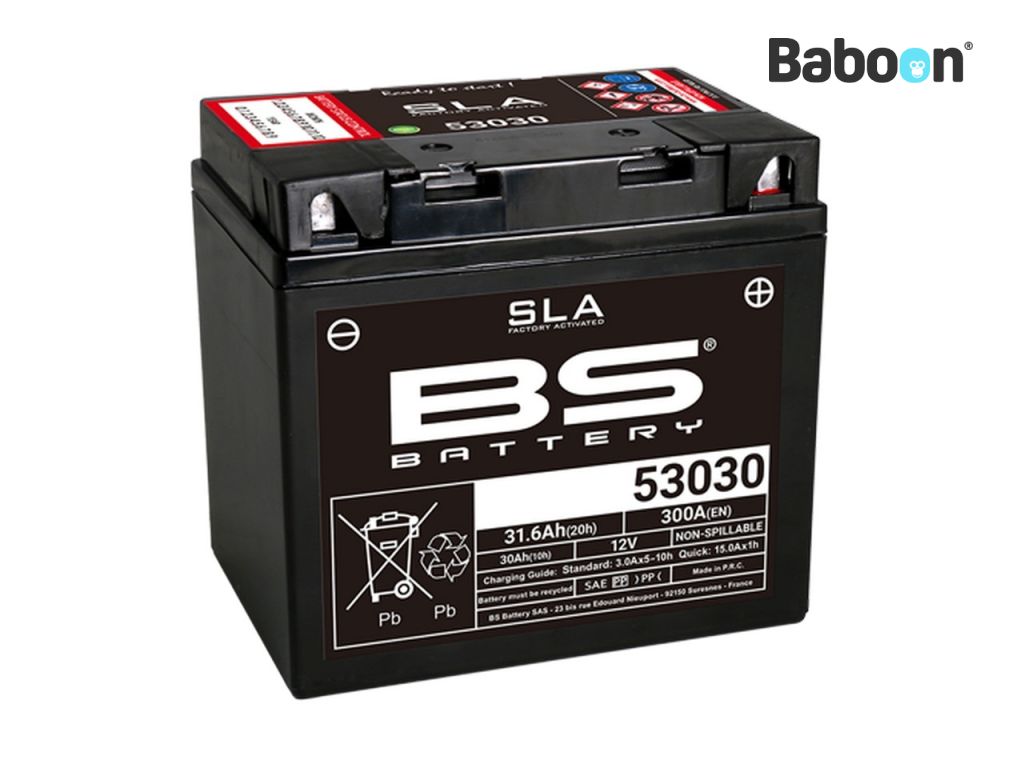 Baterie BS Accu AGM 53030 SLA Activată din fabrică fără întreținere