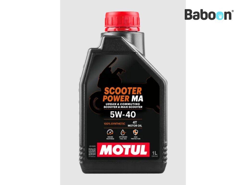 MOTUL Scooter Power Motor Oil 4T 5W40 100% Synthetic 1L