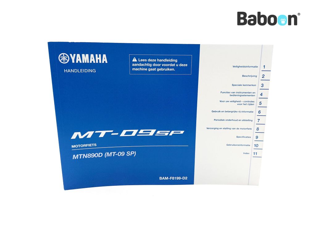 Yamaha MT 09 SP 2023 (MT-09) Owners Manual Dutch (BAM-F8199-D2)