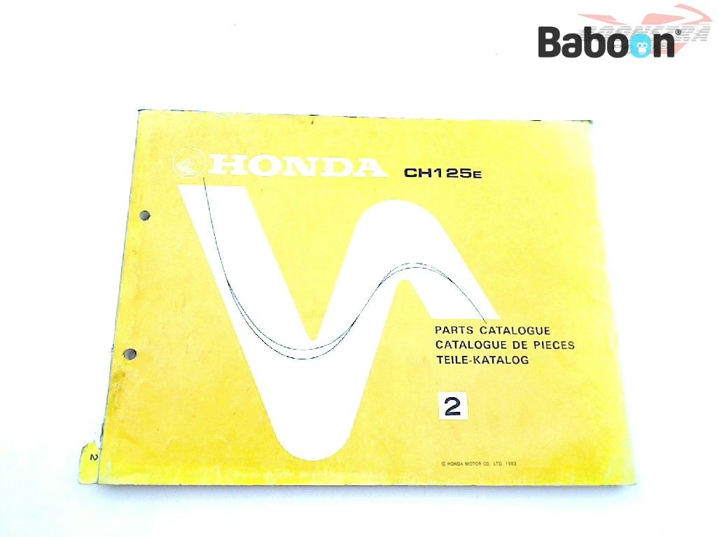 Honda CH 125 E  Manual Parts Catalogue 