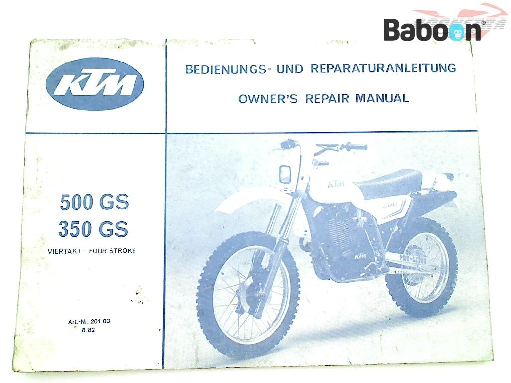 KTM 350 GS 1987-1991 ???e???d?? / Repair Manual
