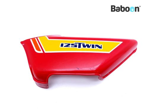 thumbnail image 2 of Honda CB100 K0-K1 & CB125S Pair Red Side Covers – Unbranded Replacement 2 of 2