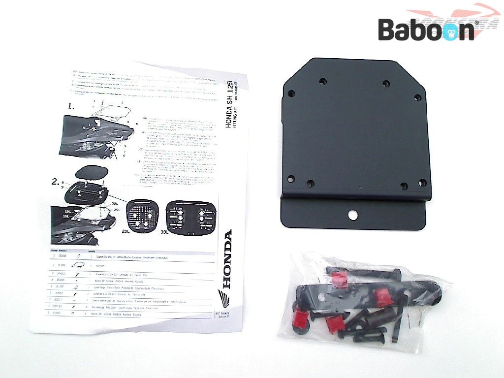 Honda SH 125 2013-2016 (SH125) Räcke till Toppbox Mounting plate. New Old Stock (08L00-K01-RTB)