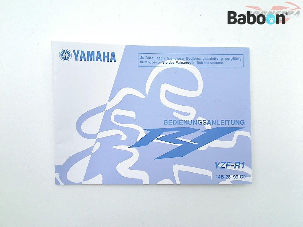 Yamaha YZF R1 2009-2014 (YZF-R1 14B 1KB 2SG) Brugermanual German