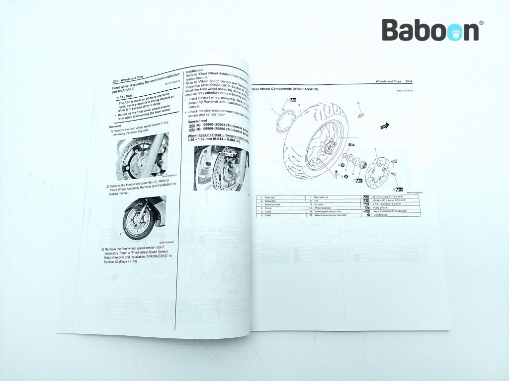 Suzuki AN 400 Burgman 2007-2017 (AN400) Manual Supplementary