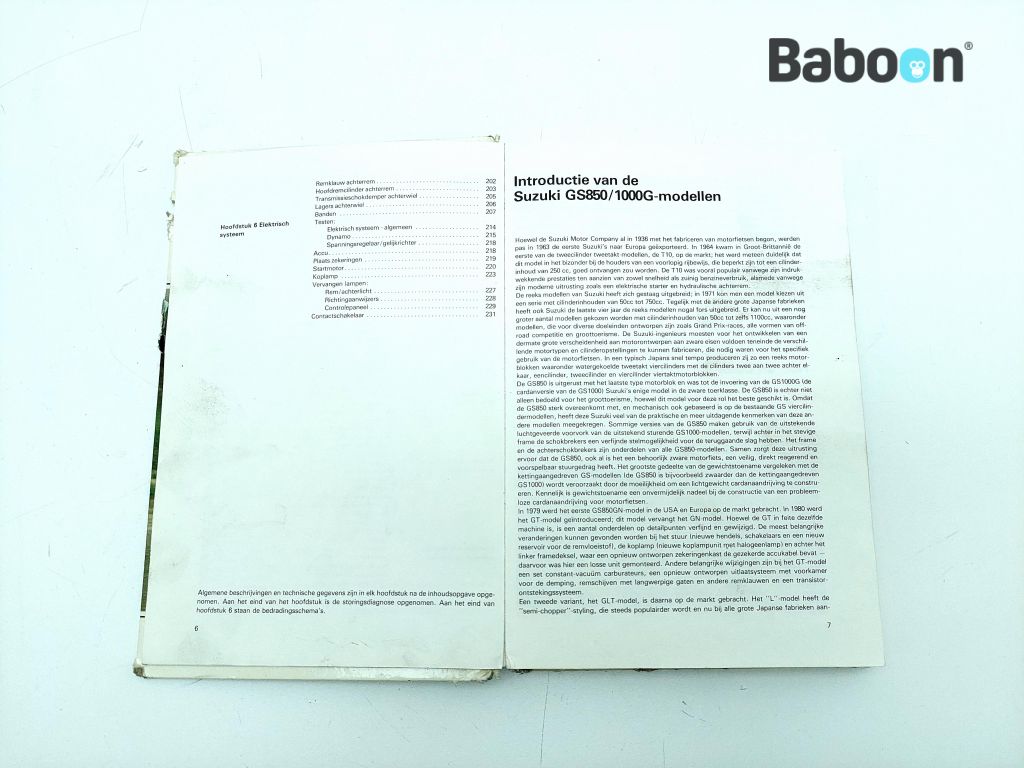Manuel D'utilisation Suzuki GS850G 1981 – Original – Occasion