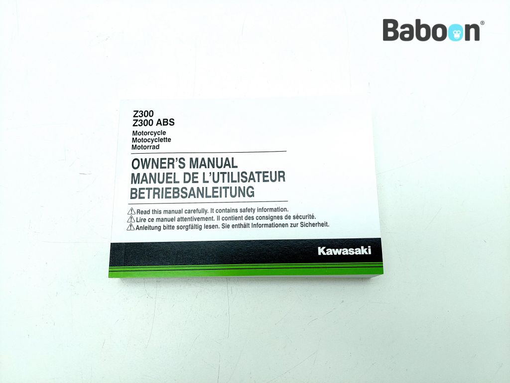 Kawasaki Z 300 2013-2017 (Z300 Z300A-B) Owners Manual English
