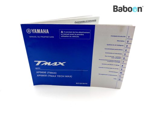 Yamaha XP 560 T-Max ABS 2020-2021 (TMAX B3T1 SJ181) Owners Manual