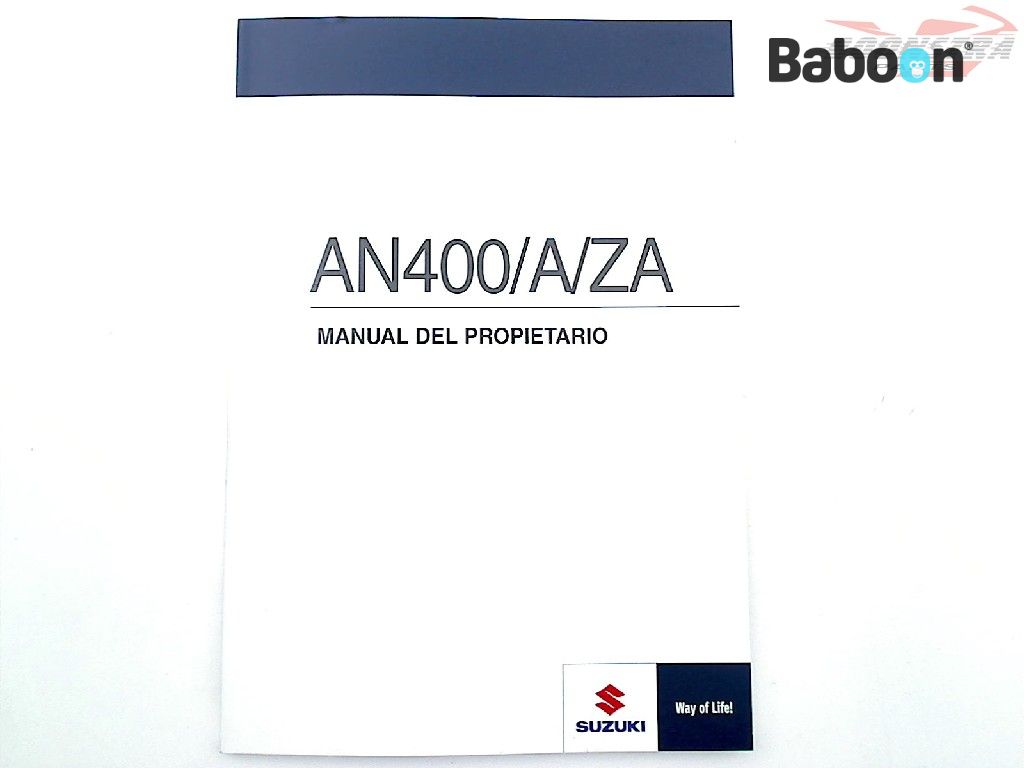 Suzuki AN 400 Burgman 2007-2017 (AN400) Omistajan käsikirja Spanisch
