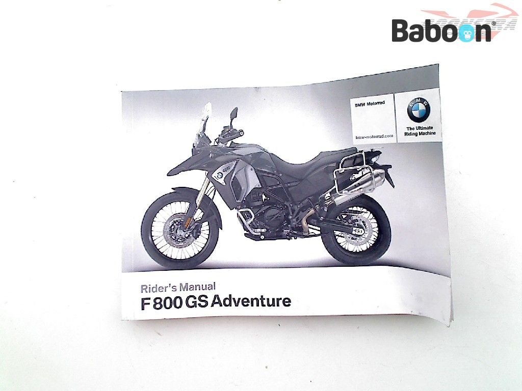 BMW F 800 GS Adventure 2016-2018 (F800GSA 16) Owners Manual