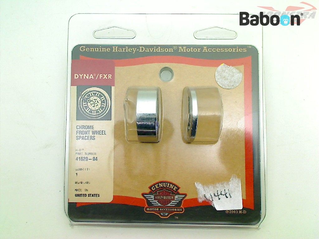 Harley-Davidson FXD Dyna 2004-2005 Voorwiel As Chrome wheel spacers (41620-04)