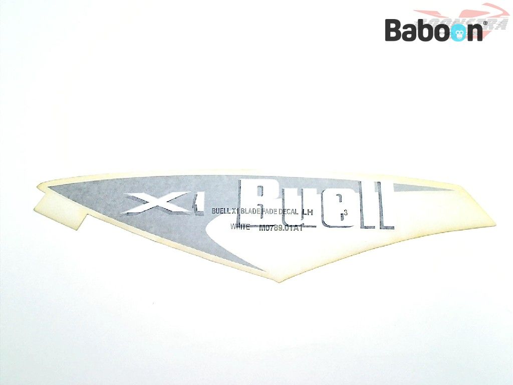 Buell X1 Lightning Ab?ibild/autocolant de transfer Tank LH New Old Stock (M0789.01A1)