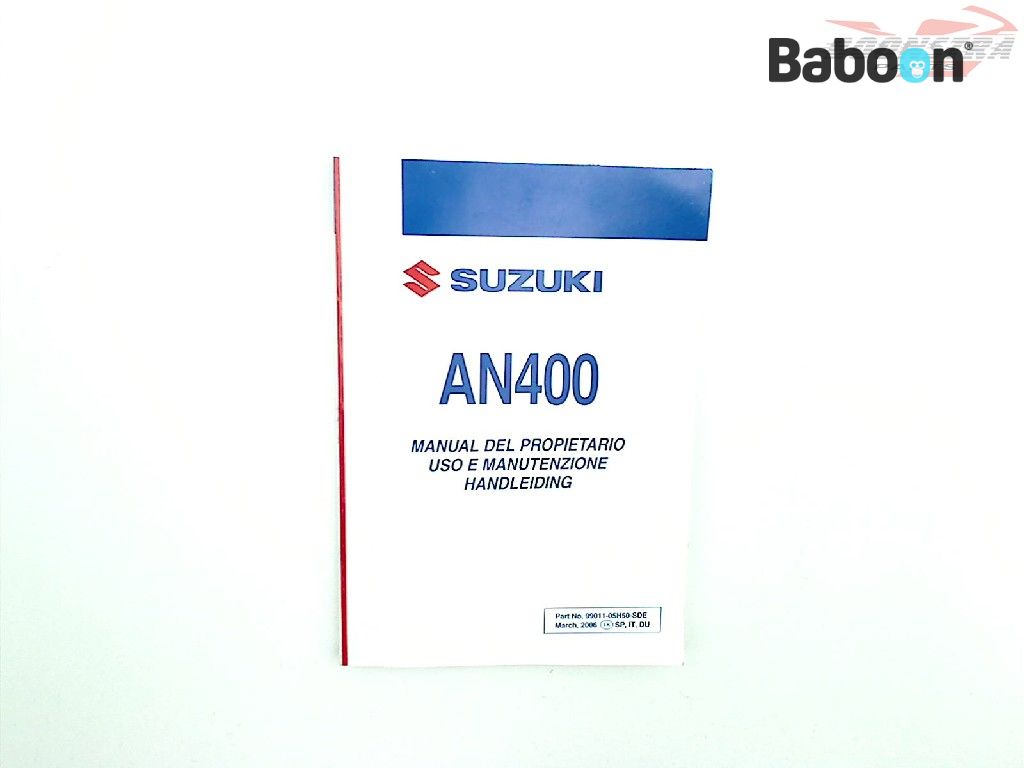 Suzuki AN 400 Burgman 2003-2006 (AN400) Manualul utilizatorului
