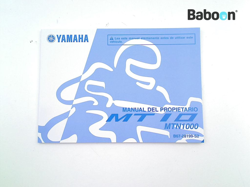 Yamaha MT 10 2017-2021 (MT10 RN458 B67) Instructie Boek (B67-28199-S2)